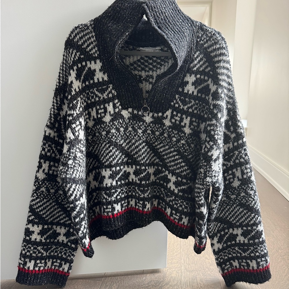 Anthropologie Quarter Zip Pullover